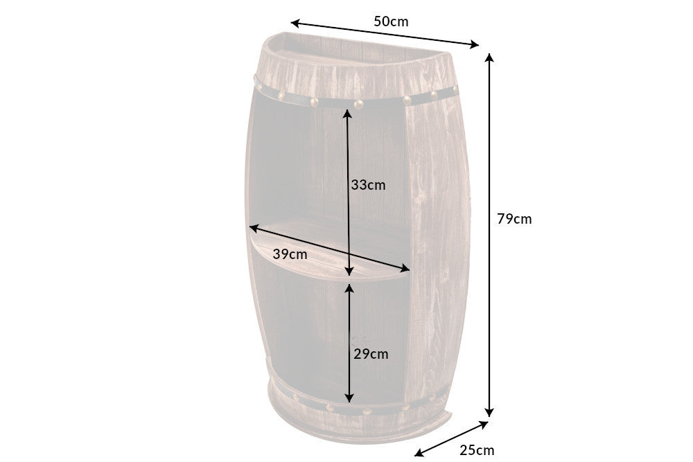 Weinregal halb BODEGA 80cm Tannenholz massiv