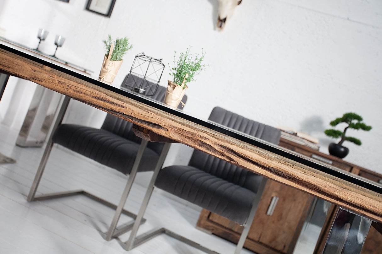 Glass plate 200x100cm for dining tables 12mm tempered glass
