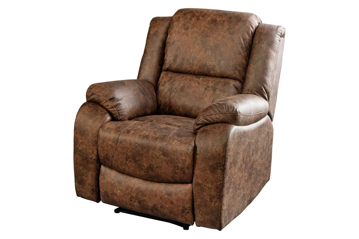Cinema armchair HOLLYWOOD artificial leather antique brown