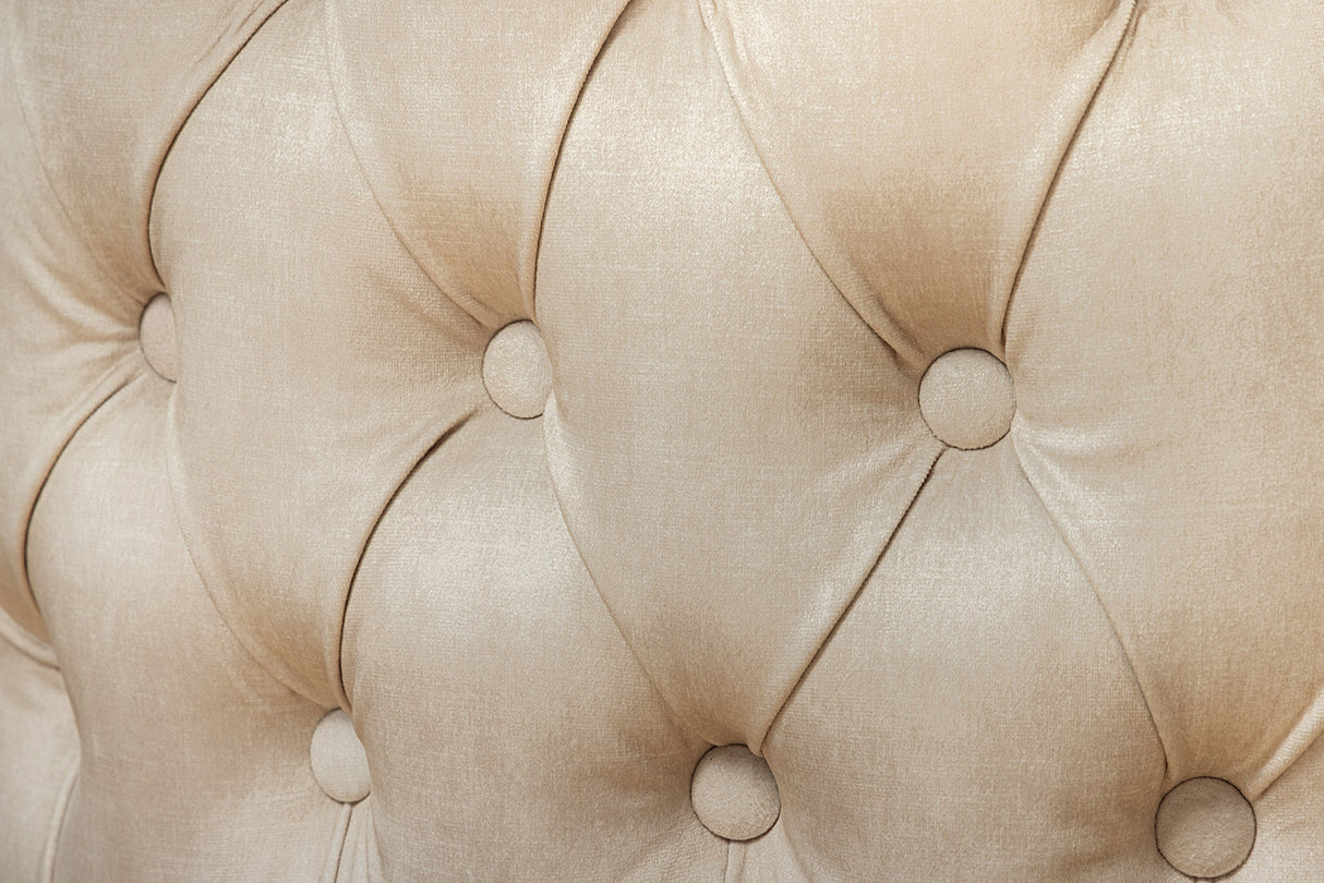 Bar stool CASTLE height adjustable w/ lion´s head handle velvet beige golden legs in baroque style