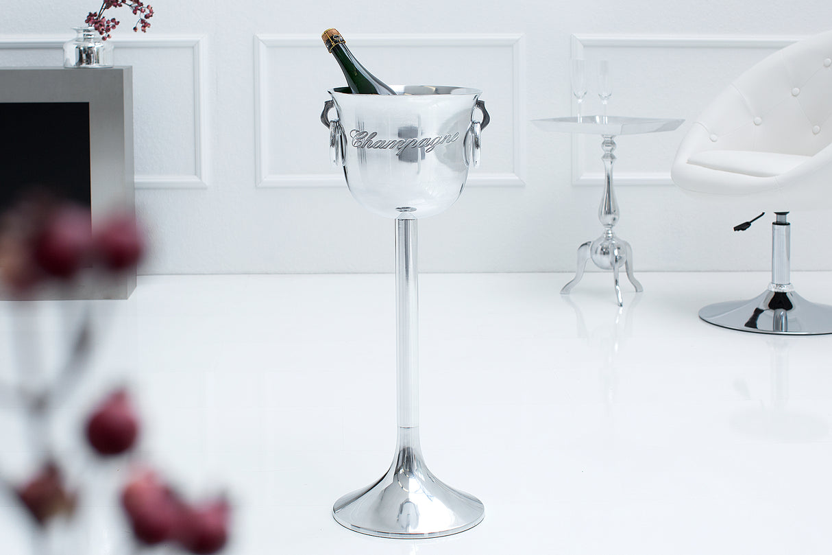 Sektkühler CHAMPAGNE 75cm silber Aluminium