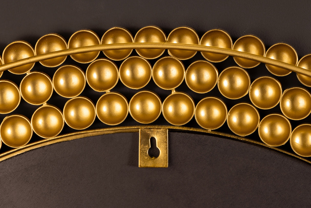 Wandspiegel PEARLS 75cm Eisen gold