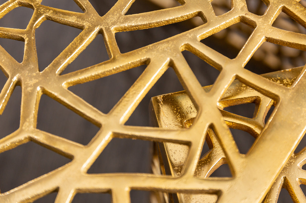 Coffee table ABSTRACT set of 2 gold