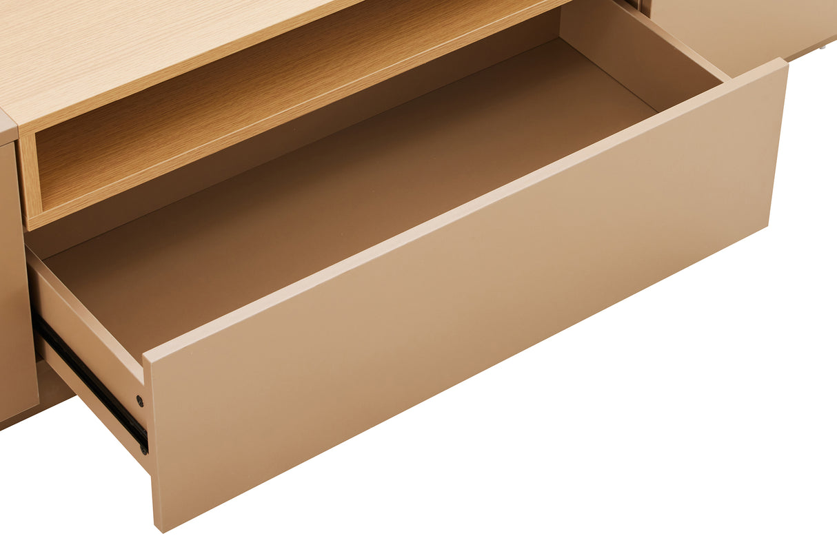 TV-Platte LOFT 160 cm naturgrau