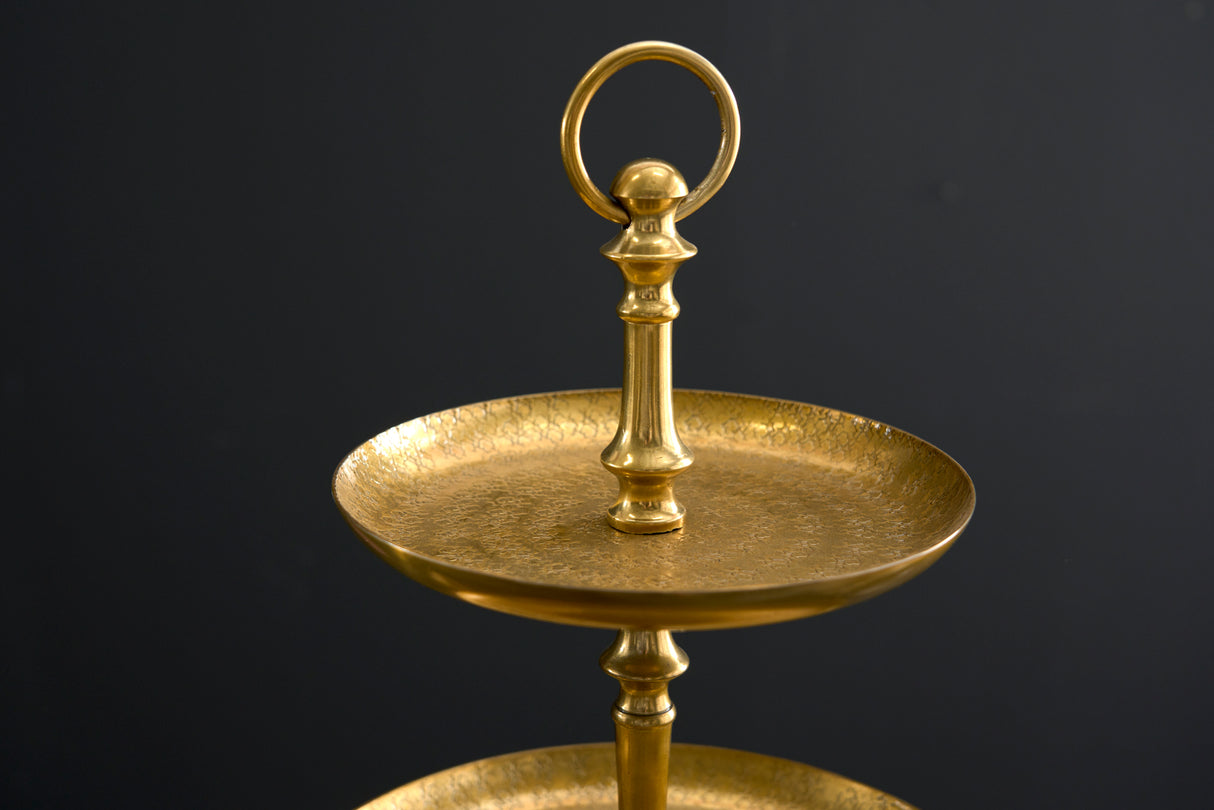 Etagere ORIENT 50cm 3 Tabletts gold