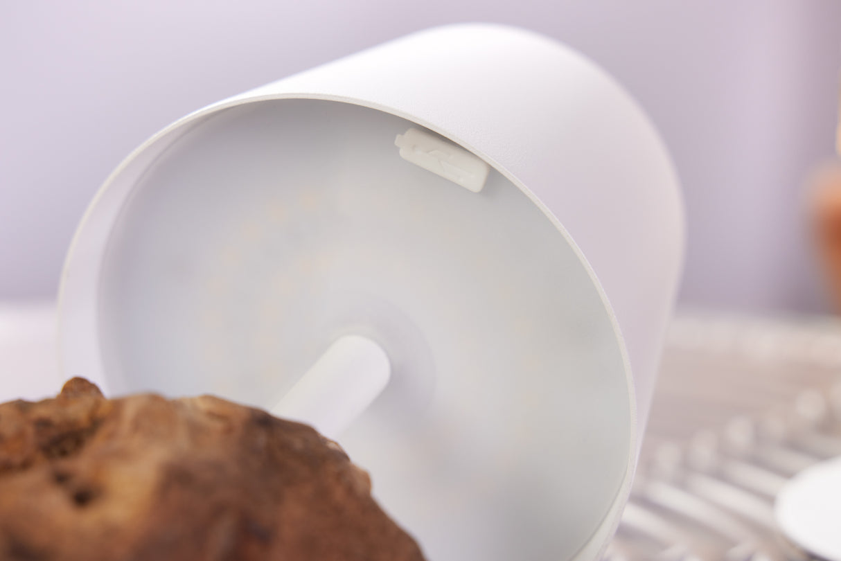 LED Battery table lamp HYPNOTIC TO GO 30cm white natural rechargeable w/ touch dimmer cable-free