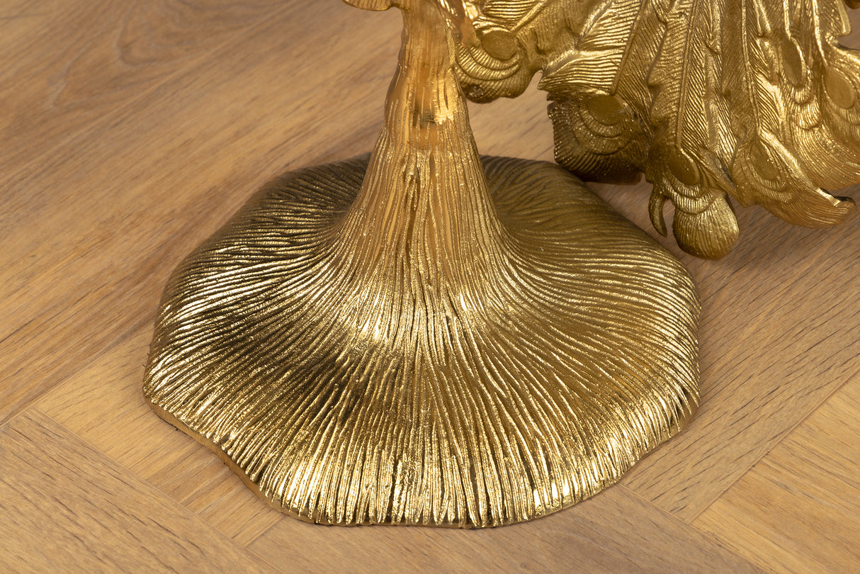 Side table WILDLIFE PEACOCK 75cm gold