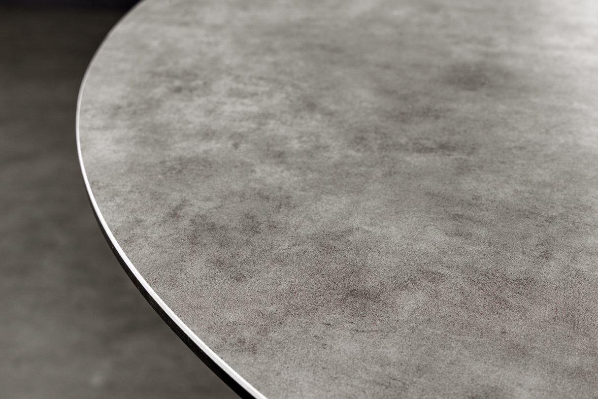 Dining table ALPINE Ø 120cm round ceramic anthracite