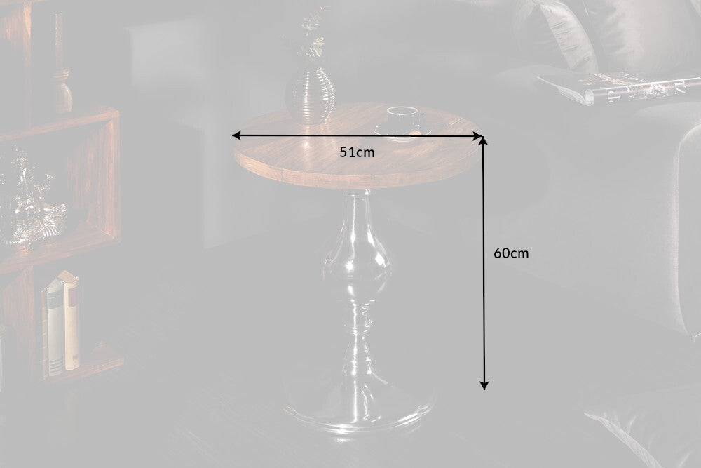 Beistelltisch EXTRAVAGANCIA 51cm massives Mangoholz