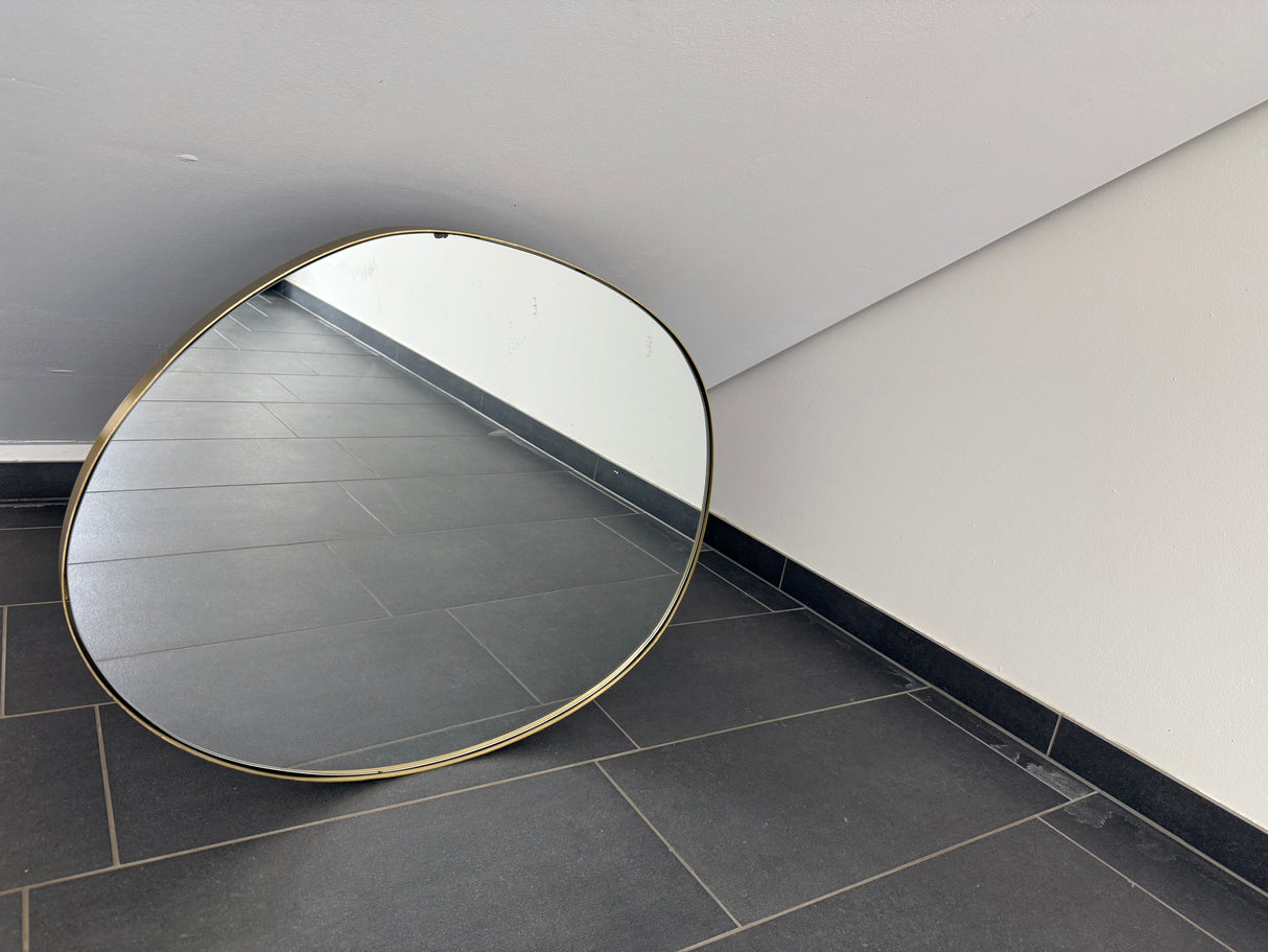 B-Wandspiegel NOEMI 70cm asymmetrisch Eisen gold