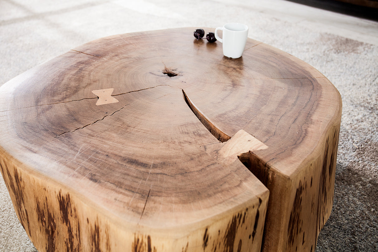 Coffee table GOA 60cm with wheels acacia wood