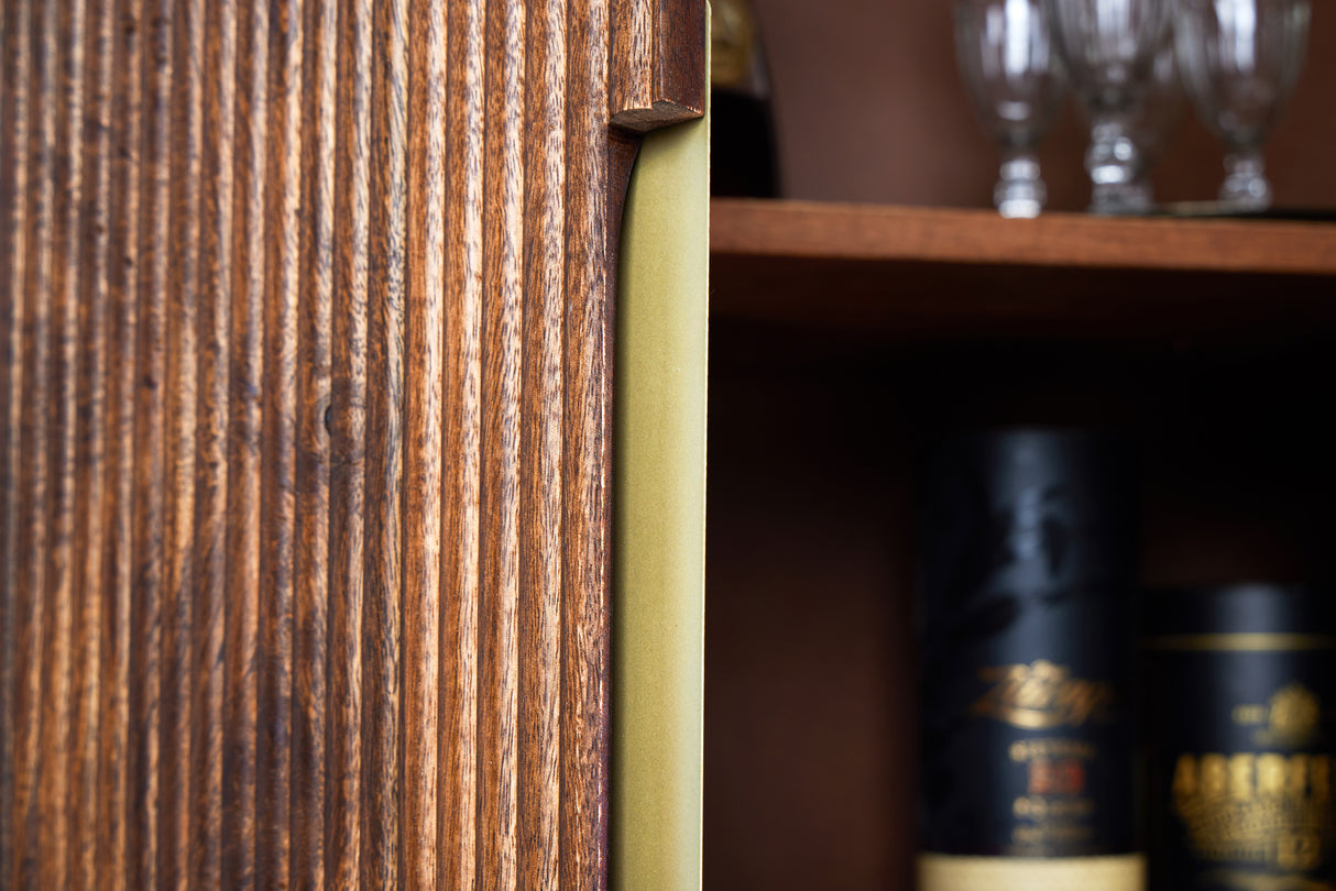 Highboard GATSBY 125cm retro style mango wood gold