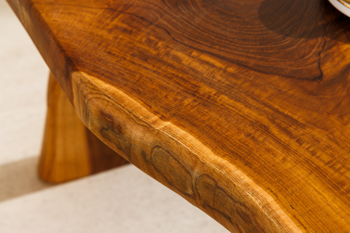 Bench ROOT 100cm teak wood natural brown