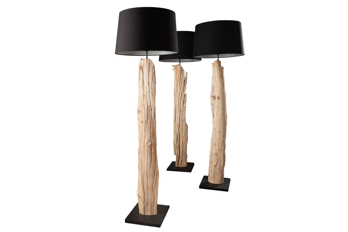Stehlampe ROUSILIQUE 180cm Treibholz schwarz