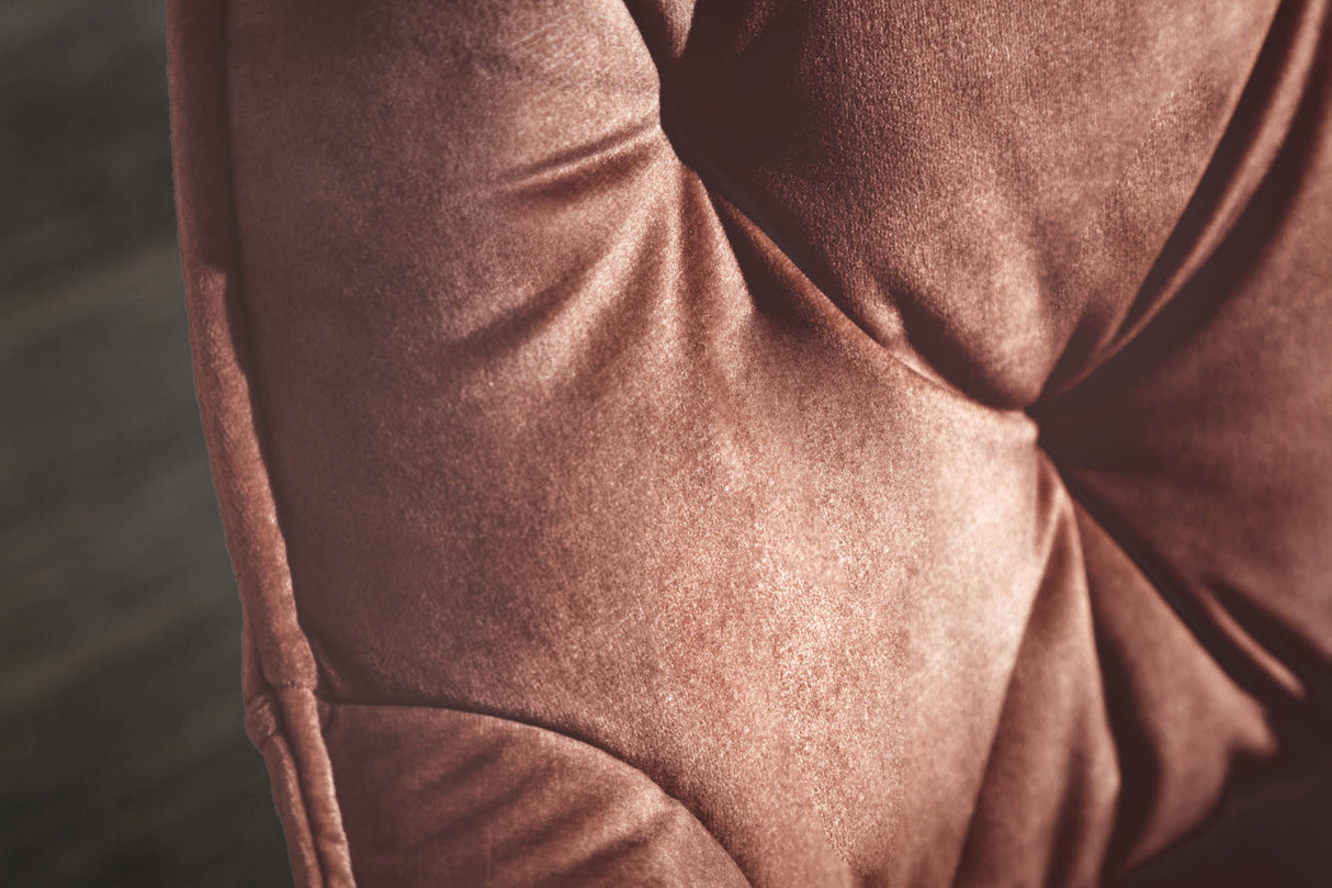 Chair MILANO with armrests velvet brown