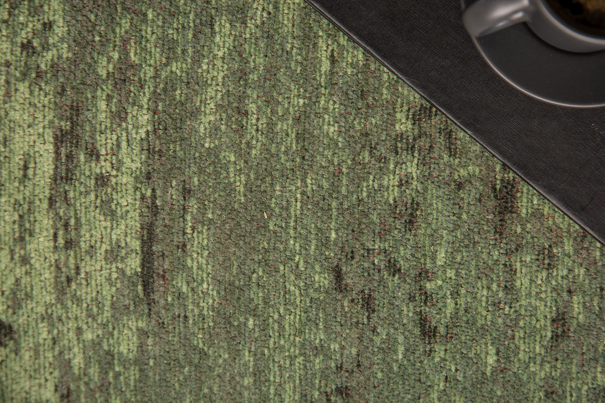 Floor cushion MODERN ART 70cm flat woven fabric green