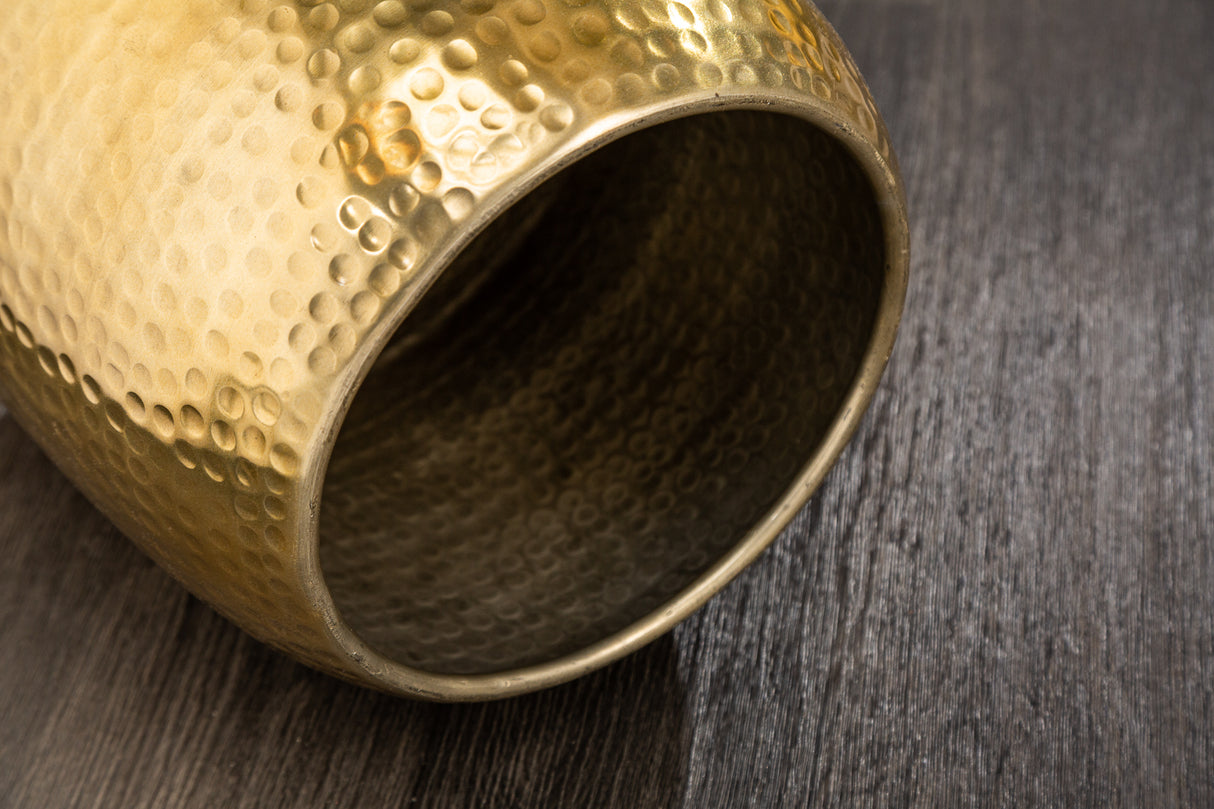 Beistelltisch ORIENT 50cm mit Hammerschlageffekt gold