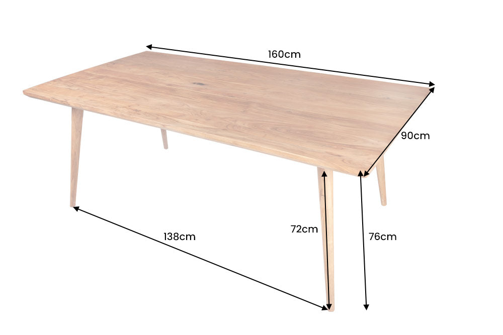 Dining table MYSTIC LIVING 160cm acacia wood