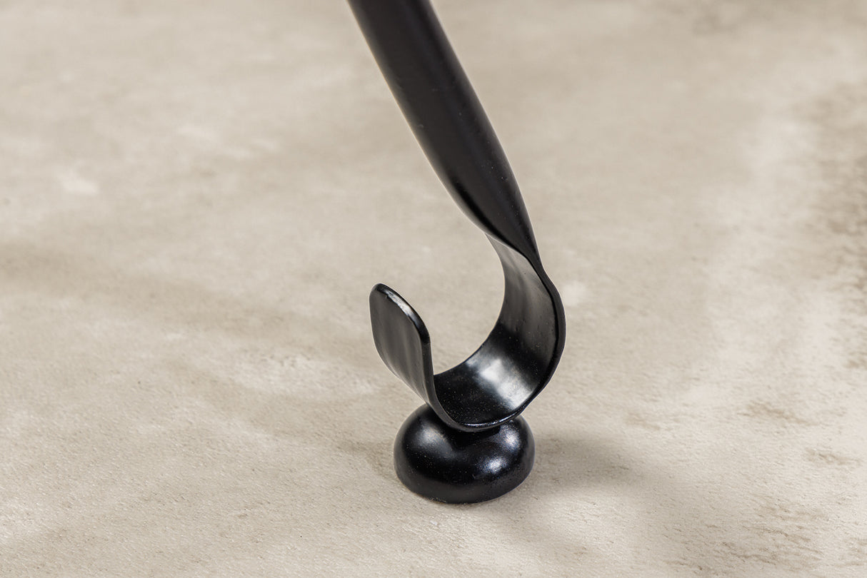 Beistelltisch MARRAKESH 40cm silber Hammerschlag Design abnehmbares Tablett