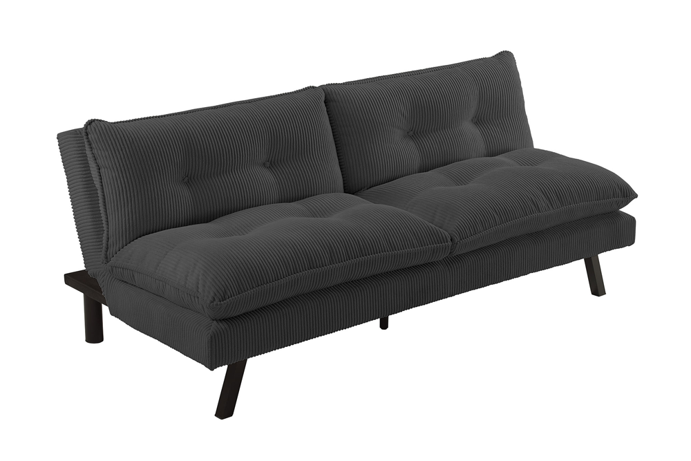 Sofa bed COCOONING 190cm 3-seater cord grey