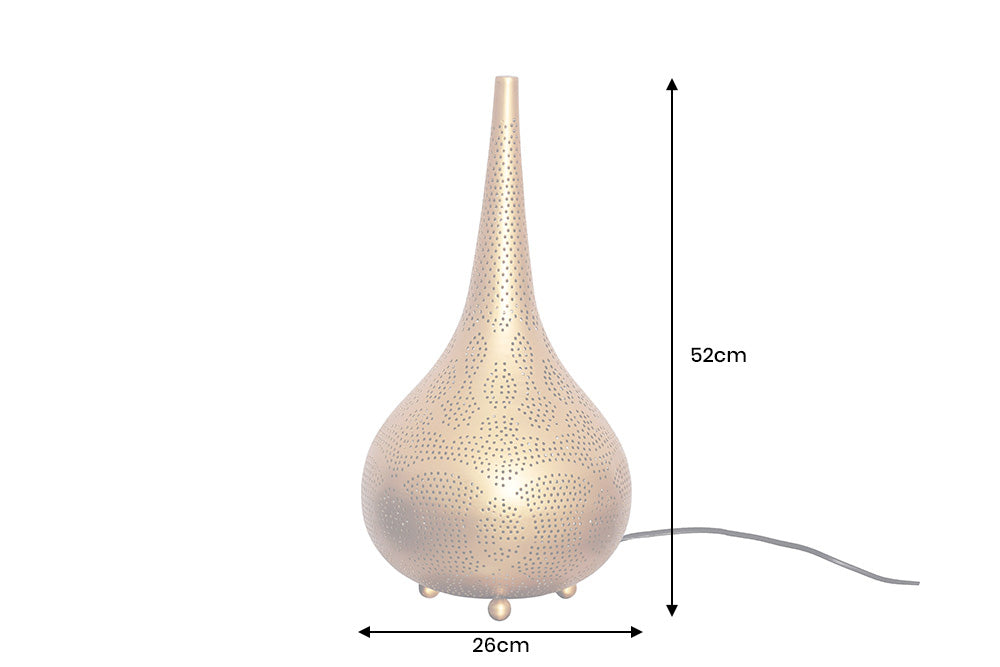 Floor lamp ORIENT LIVING 50cm iron w/ gold decor