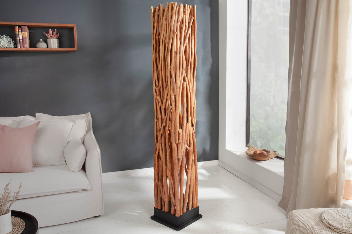 Floor lamp NATURE ART 175cm longan wood natural incl. light source