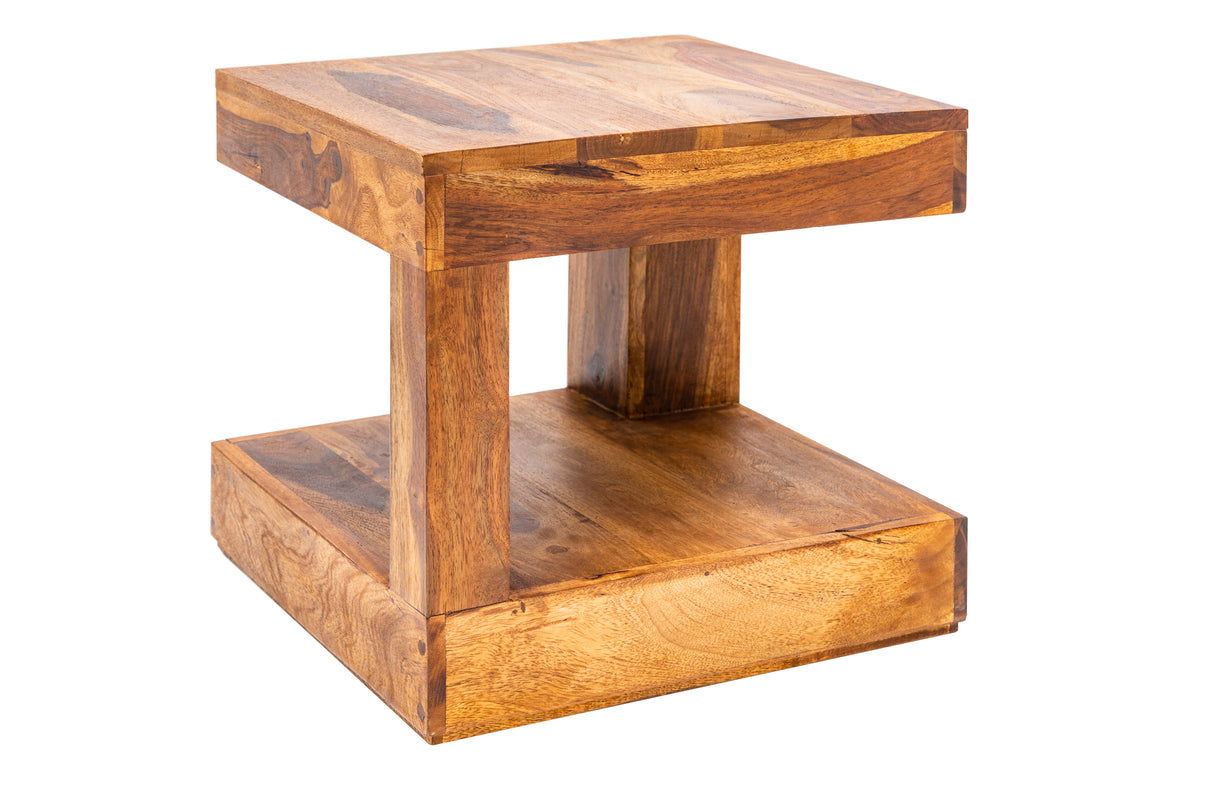 Couchtisch GIANT S 45x45cm Sheesham-Holz