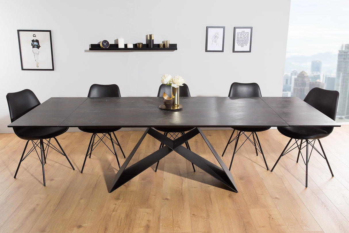 Dining table PROMETHEUS 180-260cm extendable ceramic lava