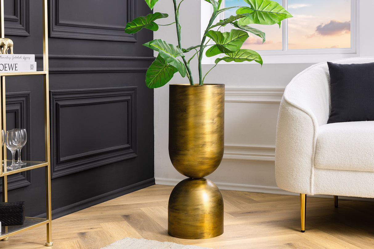 Vase SANDGLASS XL 70cm Eisen Messing