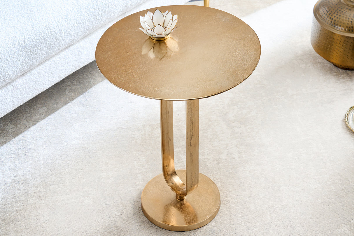 Beistelltisch ELEGANCE 60cm handgefertigt gold