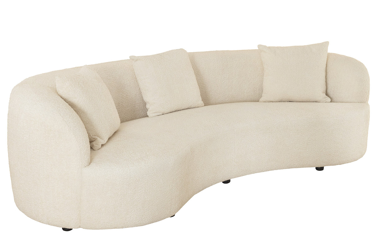 Sofa ATELIER 230cm 3-seater bouclé beige