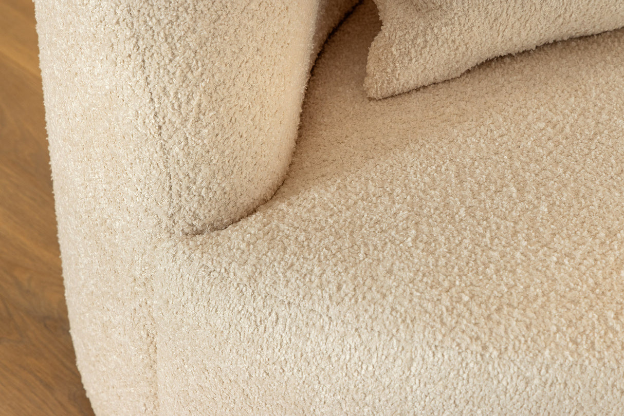 Sofa ATELIER 230cm 3-seater bouclé beige