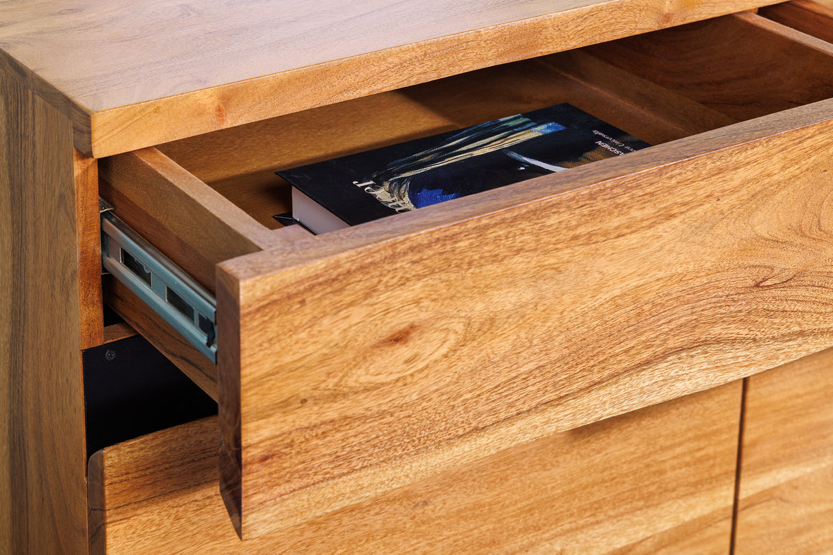 Sideboard MAMMUT 160cm Akazie Honig Finish