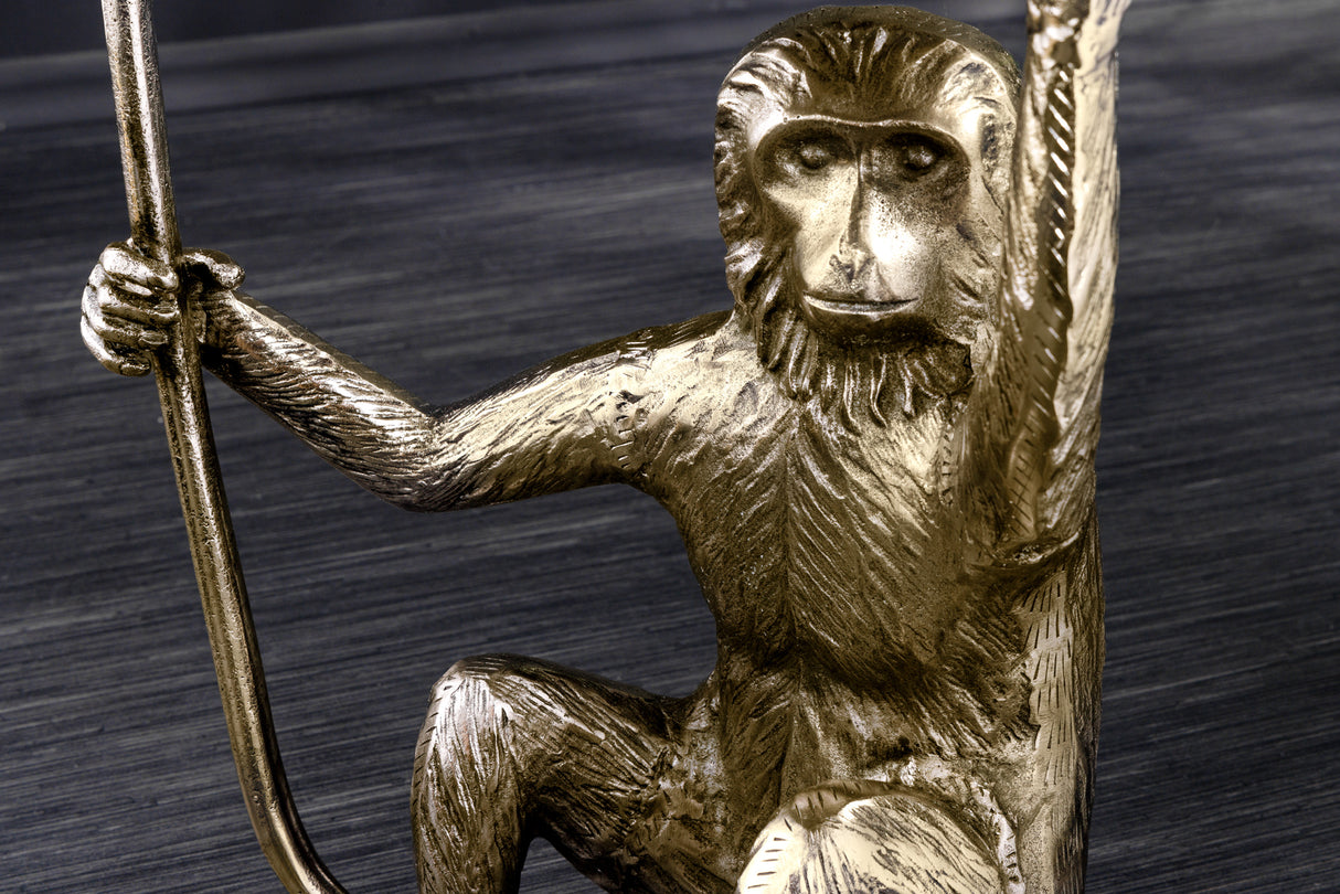 Side table WILDLIFE MONKEY 55cm antique gold