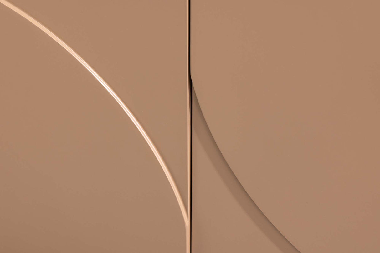 Sideboard SAVOY 180 cm 3D Natur mit Travertin-Marmor-Keramikplatte