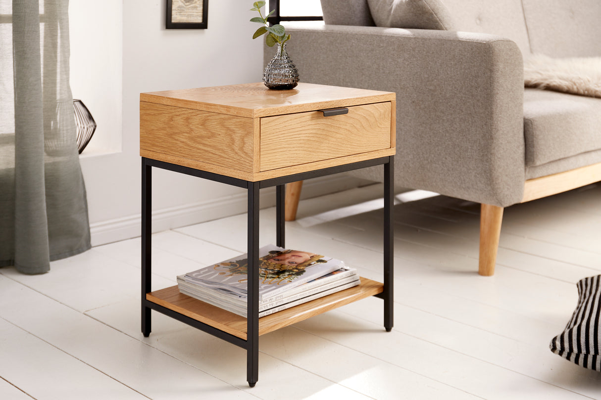 Bedside table ELEMENTS 40cm oak natural