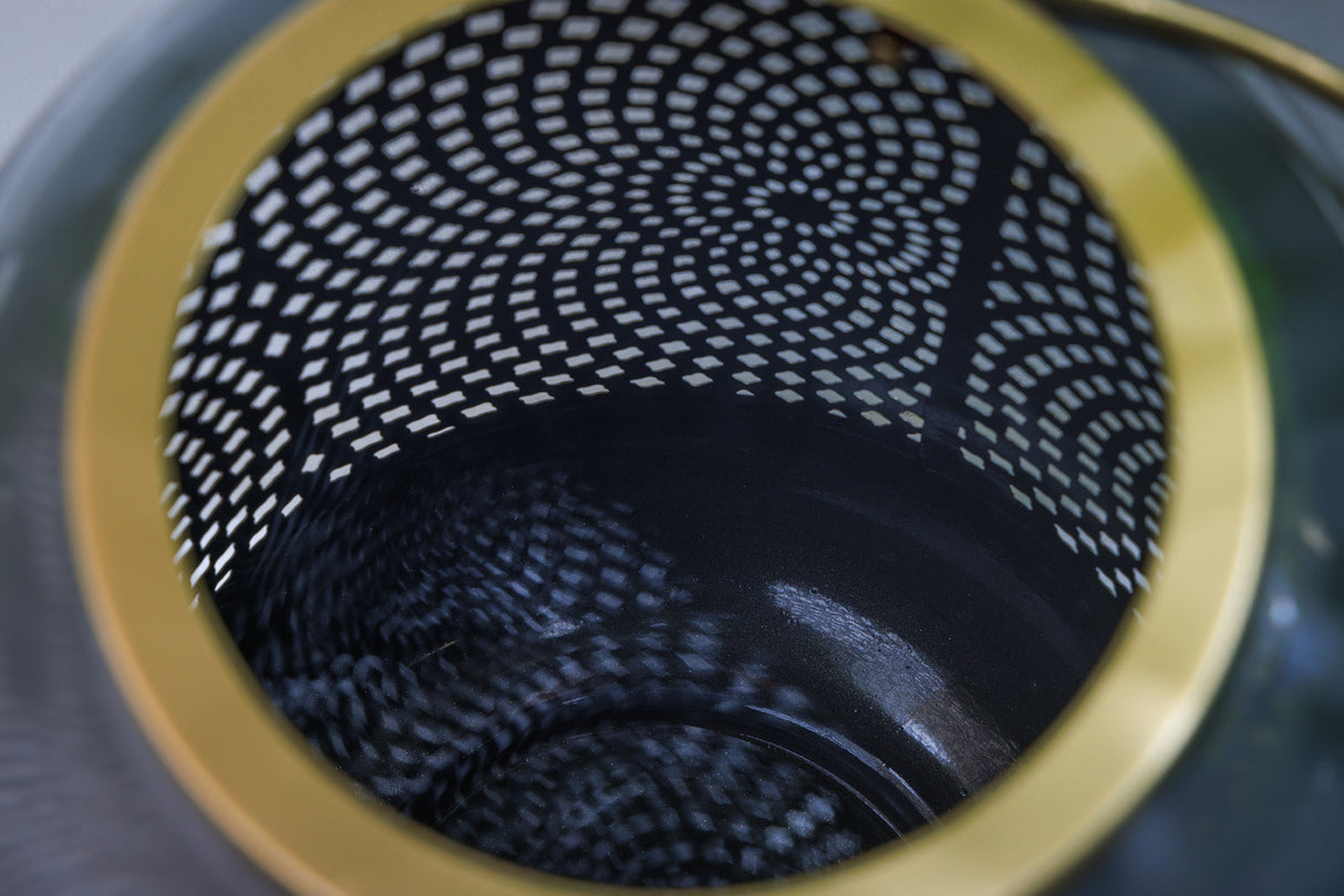 Lantern CANDLELIGHT 30cm grey golden