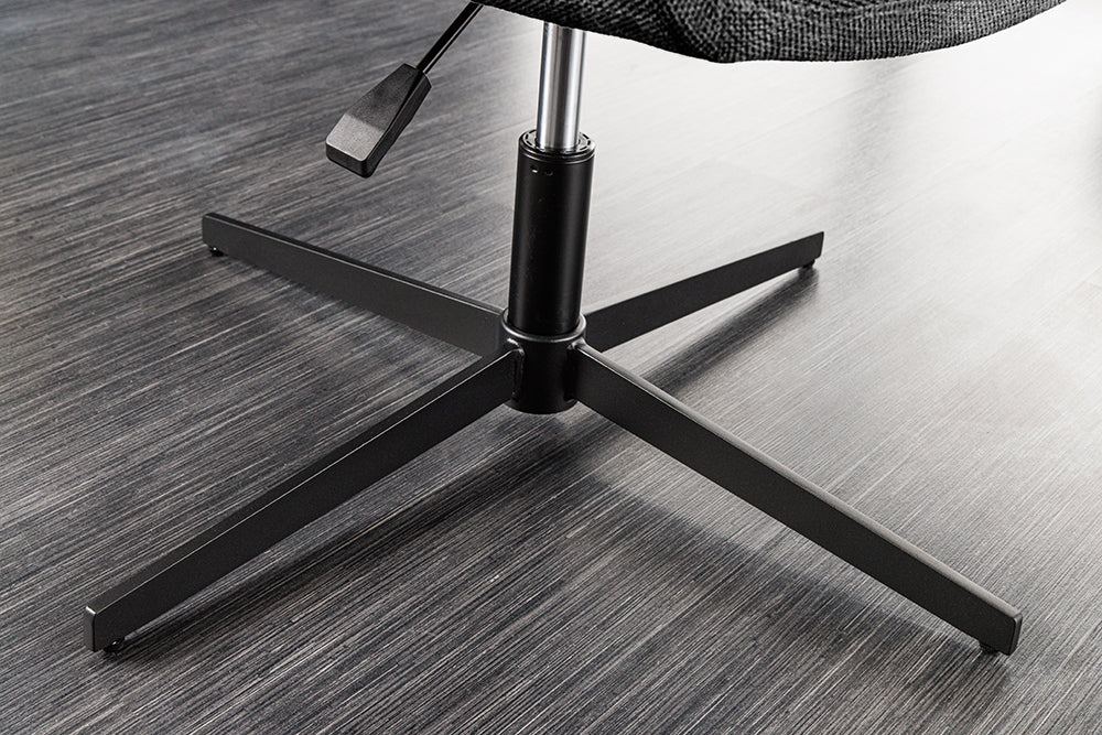 Sessel PAPILLON 83-90cm drehbar 360° Flachgewebe anthrazit