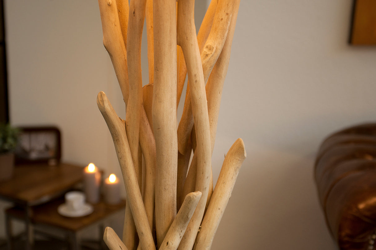 Floor lamp WILD NATURE 155cm driftwood
