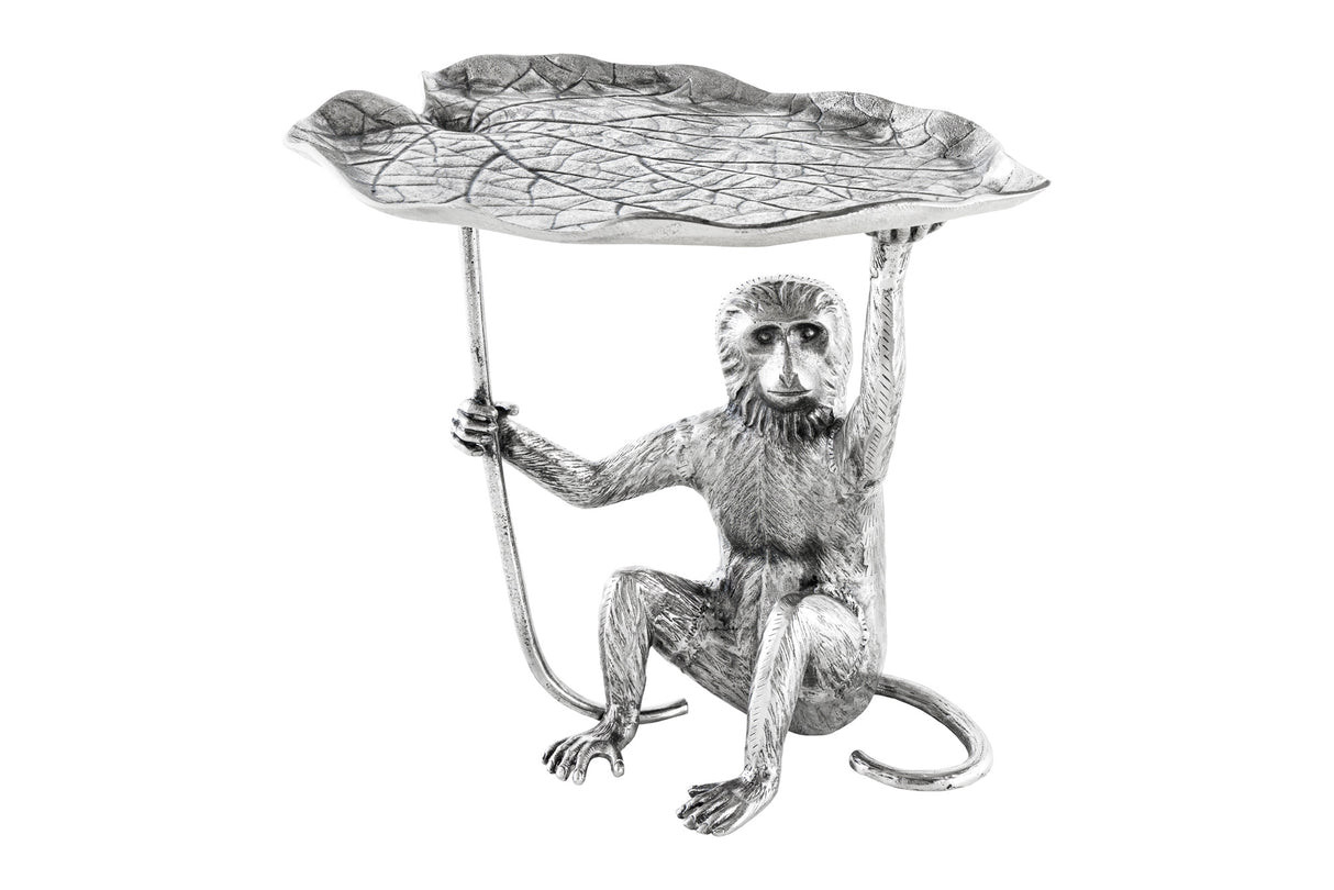 Beistelltisch WILDLIFE MONKEY 55cm silber