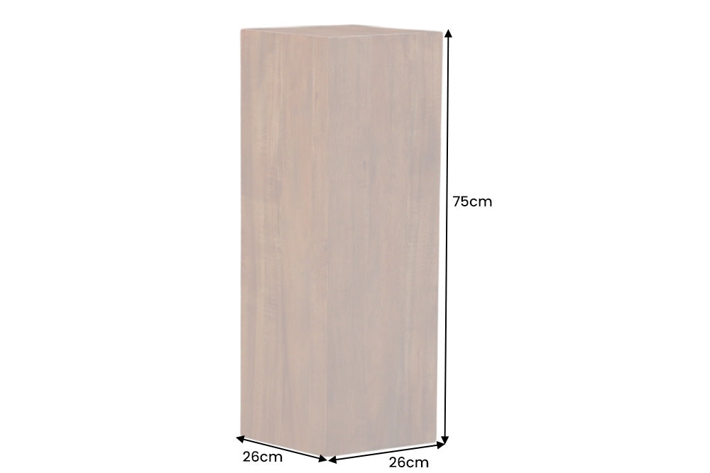 Decoration pillar COLUMNA 75cm acacia natural brown