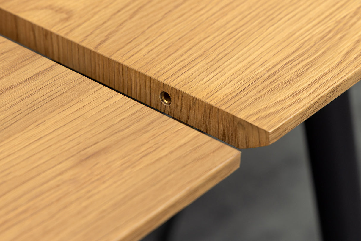 Dining table APARTMENT 120-160cm extendable natural wild oak wood look