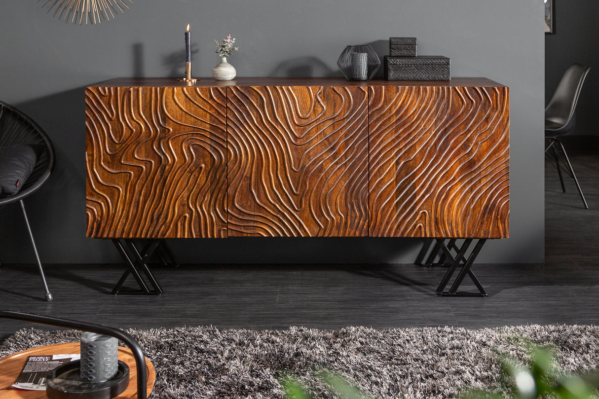 Sideboard FLUID 160cm 3D mangobraun
