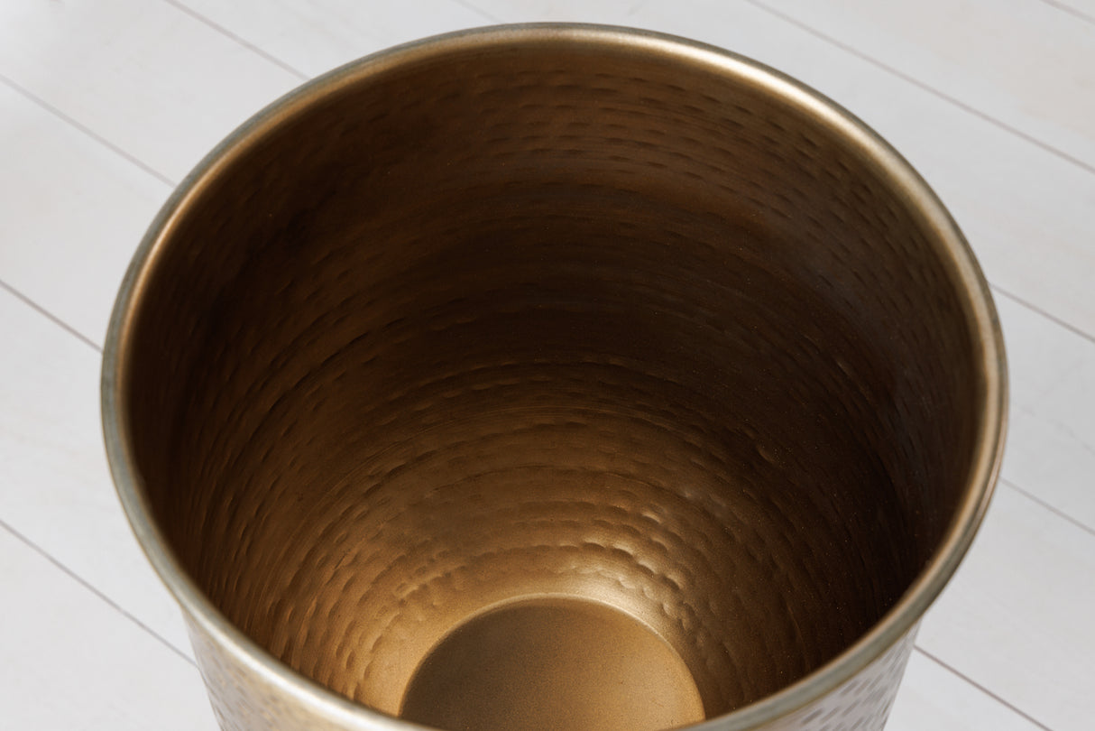 Flower pot UNIT 70-50cm set of 2 black gold incl. frame