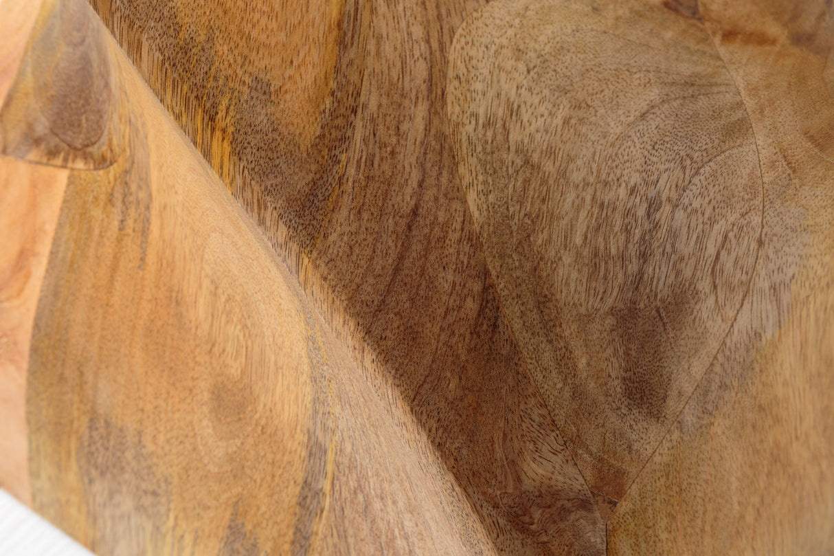 Beistelltisch Hocker TWIST 45cm Mangoholz