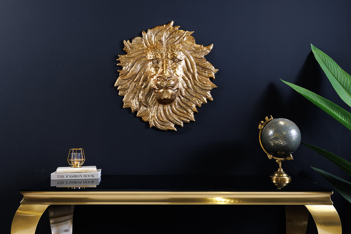 Wanddekoration WILDLIFE LÖWE 35cm gold