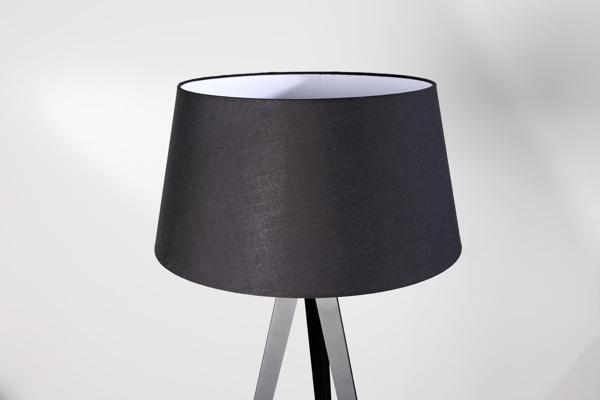 Lampenschirm 40x27x50cm schwarz für Stehlampe