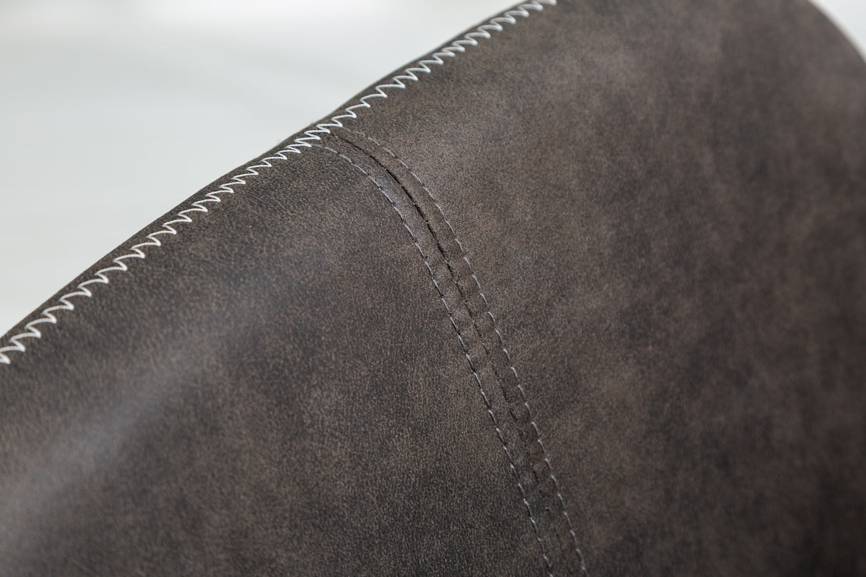 Stuhl MUSTANG mit Armlehnen Mikrofaser antikgrau