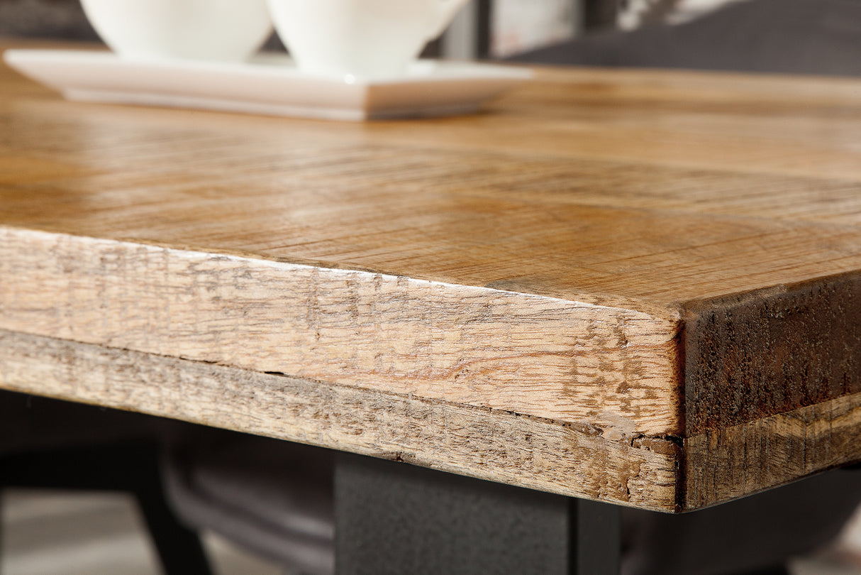 Dining table IRON CRAFT 180cm U-legs mango wood natural