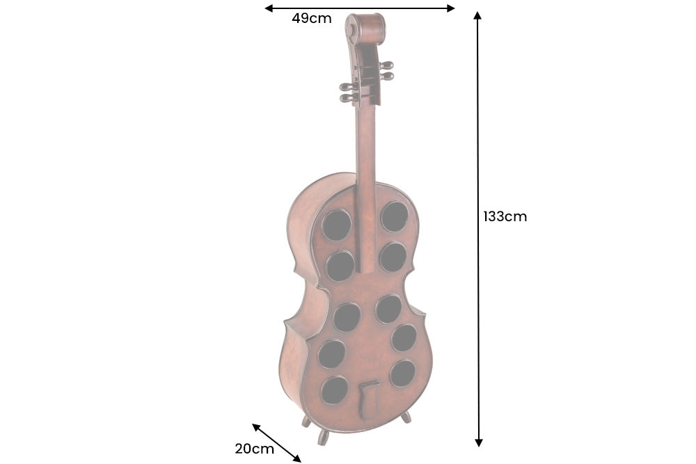 Weinregal CELLO 135cm für 10 Flaschen Kiefernholz